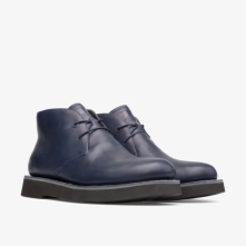 Camper Tyre Formal Shoes Dark Blue - Mens Singapore IRPSVB-464